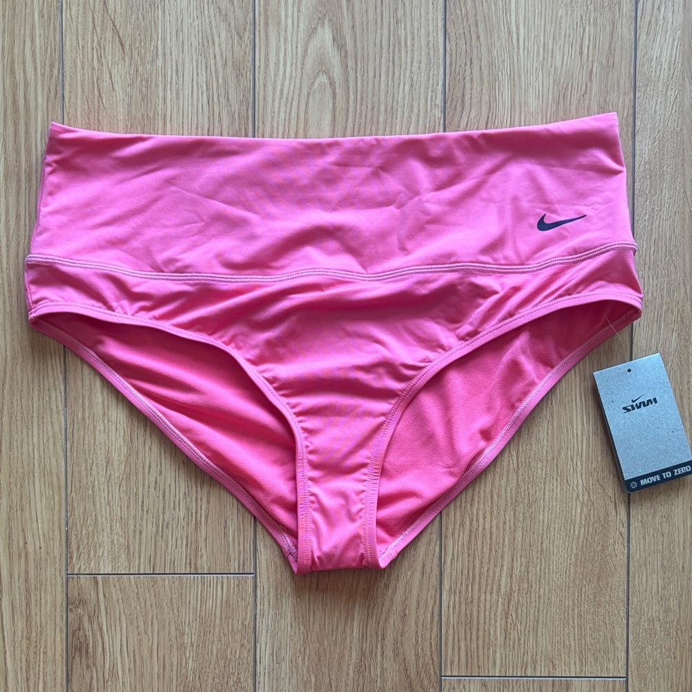 Nike Women’s High-Waist Bikini Bottoms - Hot Pink
